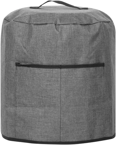 Vista 8 de Funda protectora redonda para olla a presión, funda protectora para freidora de aire con bolsillo, bolsa protectora aislada impermeable, accesorios
