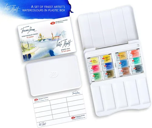 Vista 2 de White Nights Watercolour - Acuarelas de San Petersburgo, set de 12 paletas