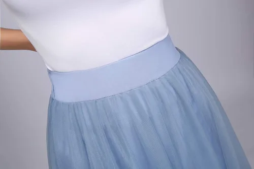 Vista 3 de Miel Qiao falda formal de la mujer maxi cintura alta, formal