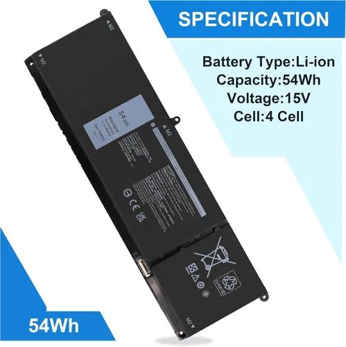 Vista 3 de Batería V6W33 de 54 Wh para Dell Inspiron 3510 3511 3515 3525 3530 3535 5310 5410 5415 5418 5420 5425 7415 7430 5510 5515 5518 5625 5630 5635