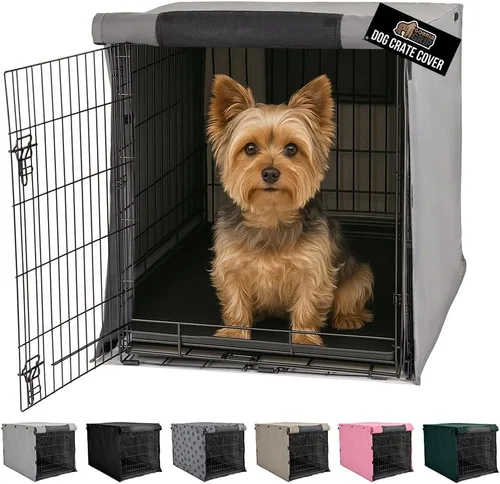 Vista 45 de GORILLA GRIP - Fundas para jaula de perro, cubierta de alambre para perrera Compatible con jaulas para perros de Amazon Basics, cubierta