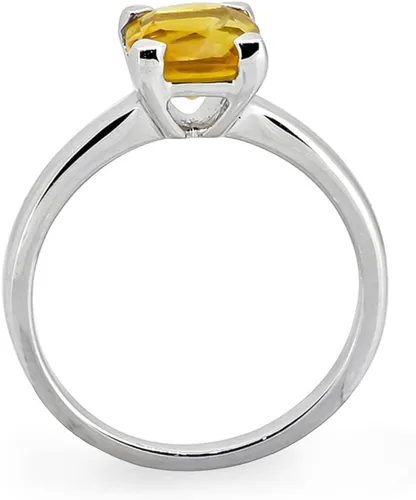 Vista 4 de YoTreasure London Blue Topaz Citrine Black Spinel Larimar Ring Solid 925 Sterling Silver Gemstone Jewelry