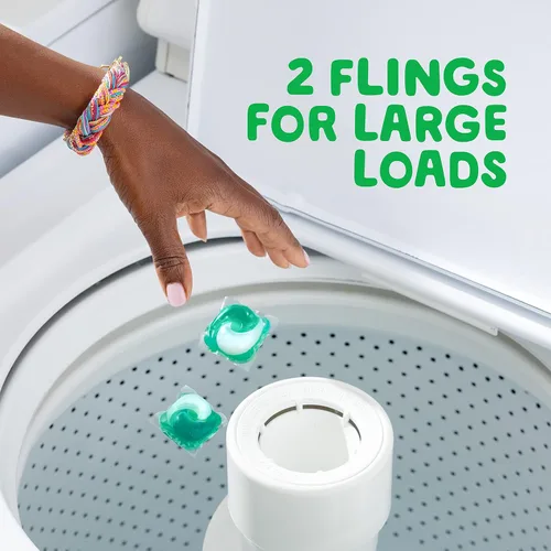 Vista 7 de Gain Flings! Jabón líquido para ropa sucia, compatible con HE, paquete de 3 bolsas, 111 unidades, aroma de larga duración, aroma a brisa feliz