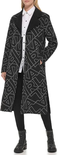 Vista 2 de Karl Lagerfeld Paris Chaqueta de lana con cuello para mujer