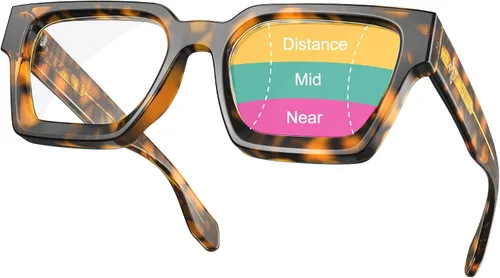 Vista 8 de VISOONE Oversized Progressive Readers with Anti-Blue Light and UV400 RIVER