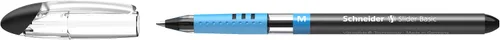 Vista 8 de Schneider Slider Basic M (151101) - Bolígrafo (0.039 in, barril transparente, tinta negra, caja de 10 unidades)
