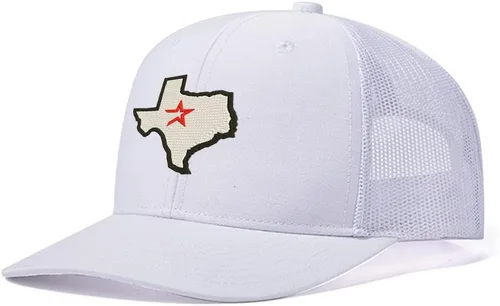 Vista 20 de Houston Texas Gorras De Camionero De Malla Personalizadas Gorras Unisex Bordadas Gorras Negro