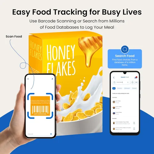 Vista 3 de Báscula nutricional - Báscula digital de alimentos de cocina con aplicación, báscula inteligente de alimentos para seguimiento de calorías