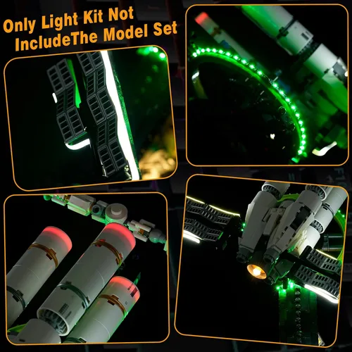 Vista 2 de Vaodest Kit de luz LED compatible con Lego 11389 Project Hail Mary, juego de bloques de construcción, luces de visualización