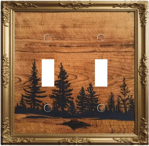 Vista 23 de Cubiertas de Interruptor de Luz Artísticas Decorativas Boho Figura Abstracta Interruptor de Pared Único Placa de Interruptor Decorativo Placa