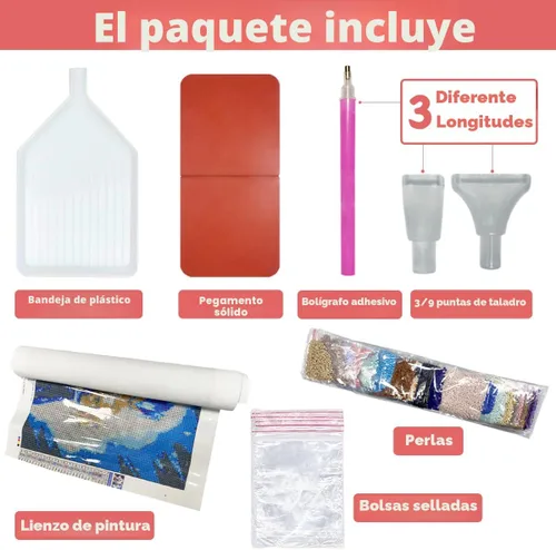 Vista 4 de EGUEGU Kits de pintura artística de diamantes personalizados para adultos – Pintura de perforación personalizada 5D para hacer tu propia foto
