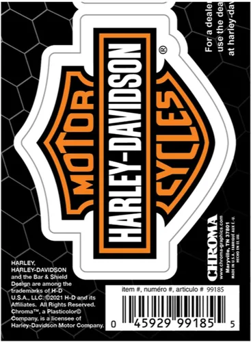 Vista 2 de Harley-Davidson B&S Calcomanías 2 piezas CG99185