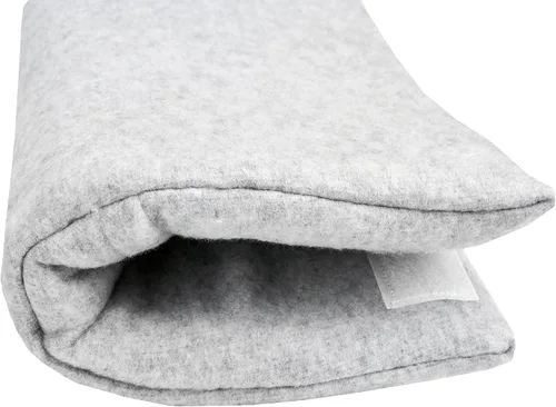 Vista 9 de The Breast & Chest Buddy - Cojín de cinturón de seguridad para cirugía a corazón abierto, mastectomía y reconstrucción de tórax - Gris sólido