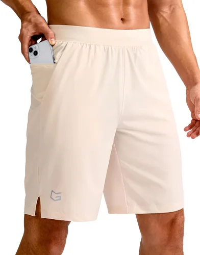 Vista 50 de G Gradual Pantalones cortos deportivos para correr para hombre de 7/5/9 pulgadas, bolsillo con cremallera, ligeros, para entrenamiento, gimnasio