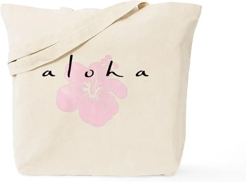 Vista 13 de CafePress Aloha! - Bolsa reutilizable de lona color beige, Caqui
