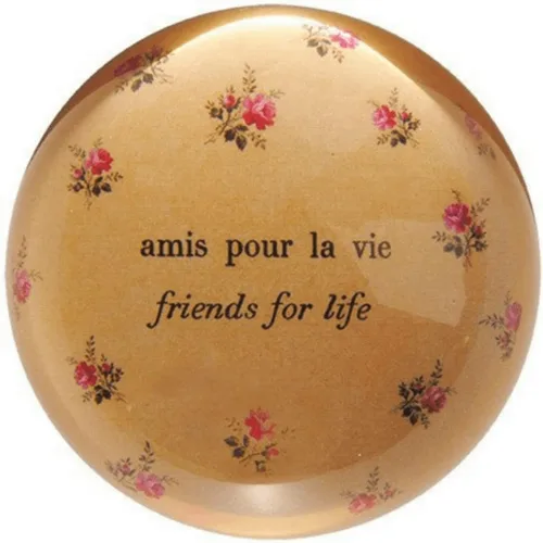 Vista 2 de Sugarboo & Co. Amis Pour La Vie (Friends for Life) - Pisapapeles (4 x 4 pulgadas)