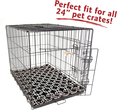 Vista 3 de Majestic Pet Products - Tapete para cama de perro con eslabones de 24 pulgadas, color negro