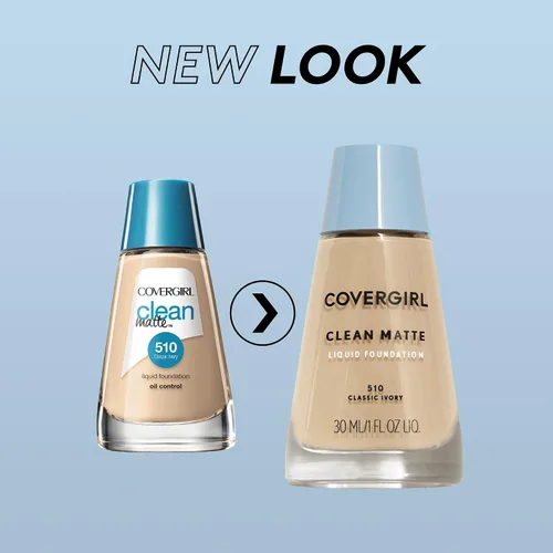 Vista 2 de CoverGirl Clean Maquillaje líquido control de aceite, paquete de de 1