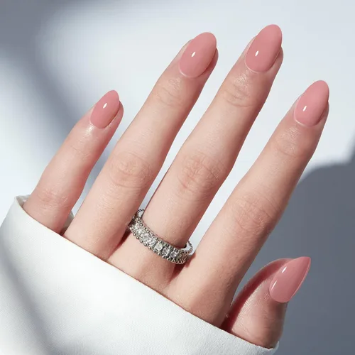 Vista 16 de modelones Uñas cortas a presión, kit de uñas postizas ovaladas