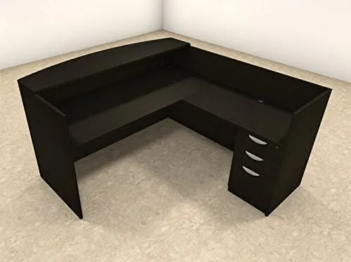 Vista 5 de 3pc L forma moderno escritorio de recepción de oficina, OT-SUL-R8
