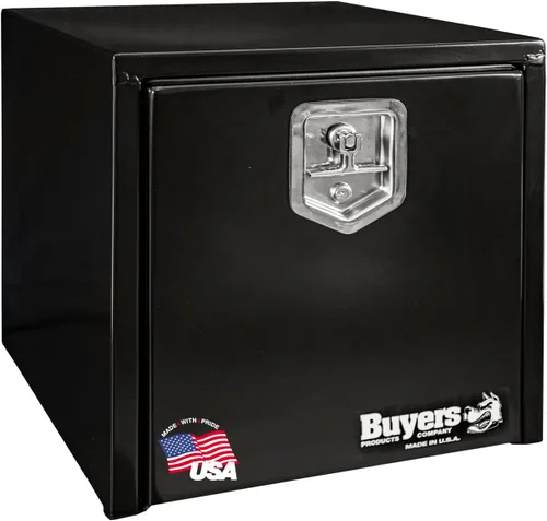 Vista 14 de Buyers Products 1703349 - Caja de acero negro para debajo de la carrocería con pestillo de mango en T, 14 x 12 x 18 pulgadas, caja de herramientas
