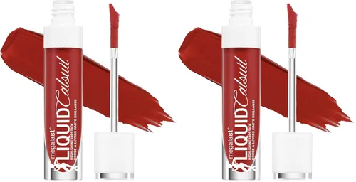 Vista 11 de wet n wild Mega Last Catsuit High-Shine Liquid Lipstick Red Bad Girl's Club