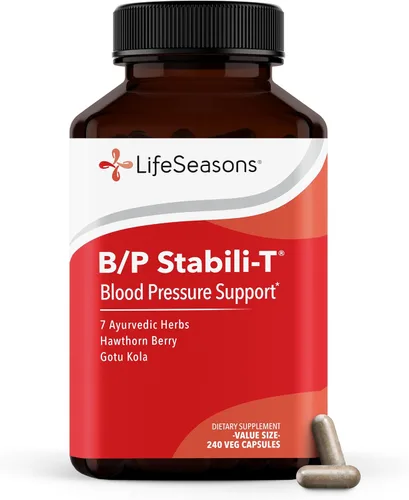 Vista 7 de LifeSeasons B/P Stabili-T - Apoya la salud cardiovascular y la circulación de la sangre - con Ashwagandha, baya de espino - 120 cápsulas