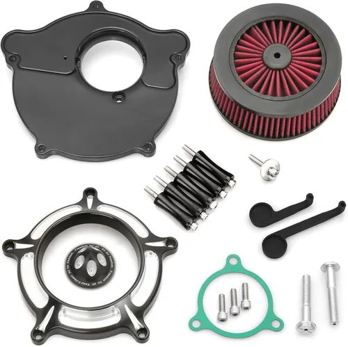 Vista 3 de Para filtro de aire limpiador Harley Sportster Softail Touring street road king glide Dyna para filtros de entrada de aire Harley Davidson