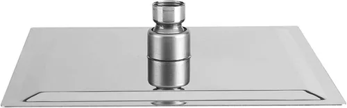 Vista 5 de Cabezal de ducha de lluvia contemporáneo, cabezal de ducha rectangular LED de acero inoxidable, masaje de lluvia superior, rociador superior LED