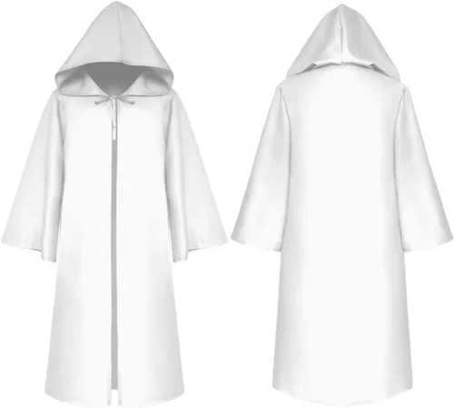 Vista 6 de SQCS Capa de terciopelo con capucha de longitud completa, bata larga con capucha, para Halloween, cosplay, disfraz de bruja, capas de vampiro