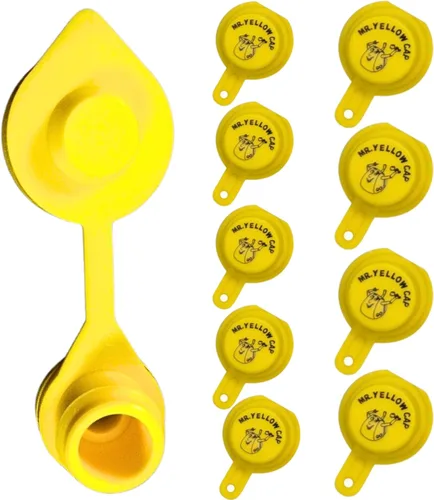 Vista 38 de 25 tapas de ventilación amarillas para bidones de gasolina de plástico y de metal, kit de ventilación para bidones de gasolina Blitz, tapas