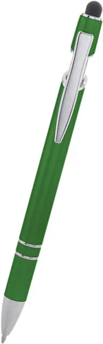 Vista 4 de ExpressDesigns™ - Bolígrafos personalizados con lápiz capacitivo - The Legacy - Bolígrafos metálicos personalizados con nombre impreso - Tinta negra