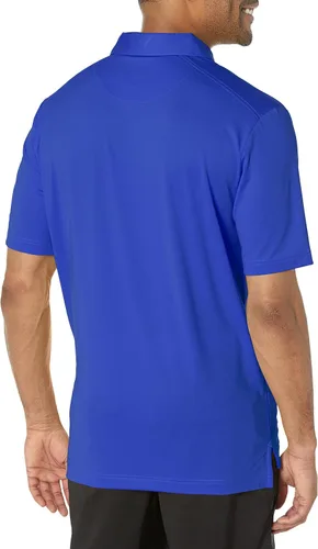 Vista 2 de Callaway Polo de golf micro hexagonal para hombre con protección solar, tejido elástico sólido