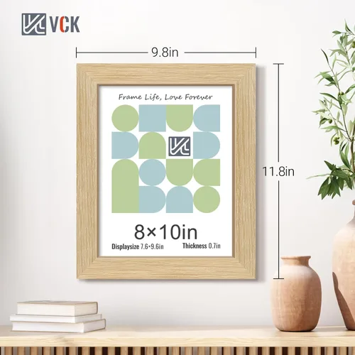 Vista 287 de VCK Marcos para póster de madera maciza de 22.375 x 34 pulgadas, marco de fotos A1 negro con montaje en pared, paquete de 3