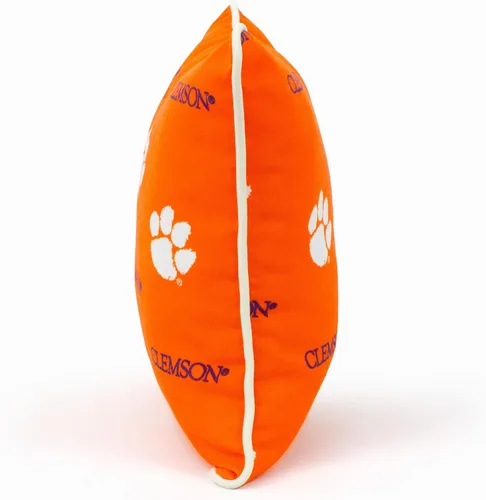 Vista 2 de College Covers Almohada decorativa para exteriores, 16 x 16 pulgadas, Tigres de Clemson Clemson Tigers
