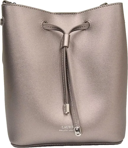 Vista 4 de Ahorre en el producto Diseñador para mujer Lauren Dryden Debby II Mini Bolso de cuero con cordón Peltre, Metálico