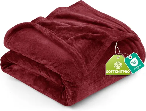 Vista 100 de Utopia Bedding - Manta de vellón de lujo, mullida, antiestática; manta de suave microfibra de 8.8 oz/yd² (300 g/m²) para sofá y cama; tamaño Gris
