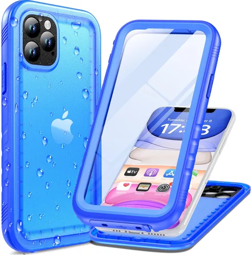 Vista 76 de Cozycase TOP - Funda impermeable militar IP68 para iPhone XR, resistente 360 a prueba de golpes, cuerpo completo, con protector de cámara