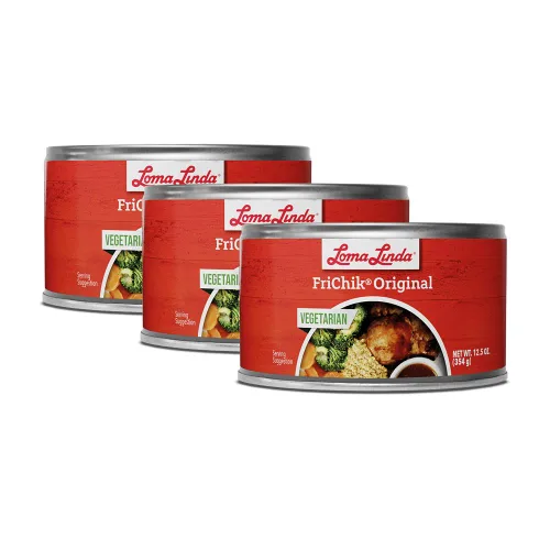 Vista 6 de Loma Linda - Sustitutos de carne a base de plantas una lata (37.5 oz) (FriChik)