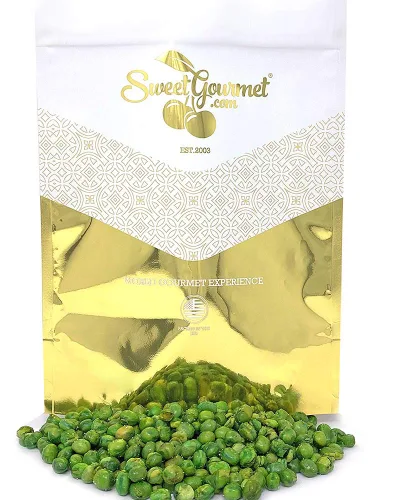 Vista 9 de SweetGourmet Guisantes verdes tostados y salados Snacks saludables 1 libra
