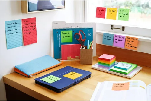 Vista 8 de 3M Post-it 6603SSAN Pads, colores Marrakech, forrados, 4 x 6, 90 hojas, paquete de 3