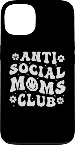 Vista 7 de iPhone 16 Anti Social Moms Club - Retro Funny Mom Life Mothers Day Mom Case