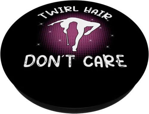 Vista 2 de Twirl Hair don´t care - baton twirler - majorette dance PopSockets Swappable PopGrip