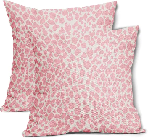 Vista 16 de Juego de 2 fundas de almohada de 16 x 16 pulgadas con estampado de leopardo, diseño de leopardo, con cremallera, decoración del hogar para sofá