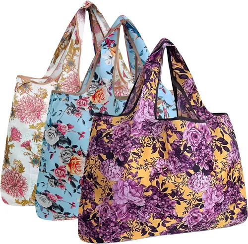 Vista 17 de Bowbear Bolsa de compras reutilizable de nailon plegable (juego de 3)