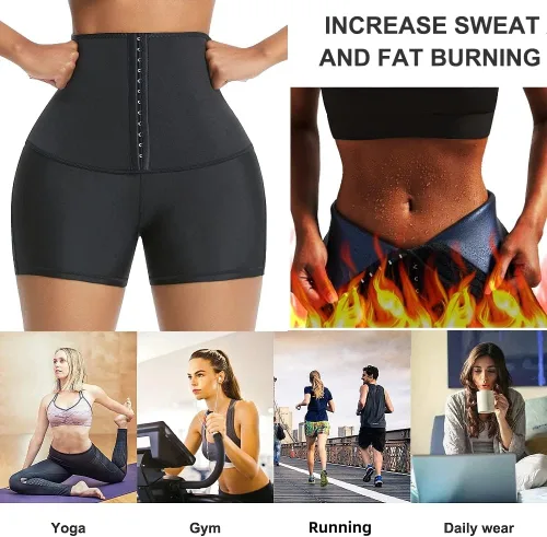 Vista 5 de FULIER Pantalones deportivos para mujer para adelgazar, para hacer ejercicio, yoga, térmica