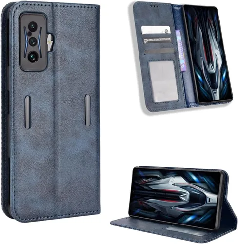 Vista 96 de Funda para BLU Bold N2, funda de piel sintética para BLU Bold N2, funda para BLU Bold N2 5G N0050UU Funda de piel sintética negra Negro