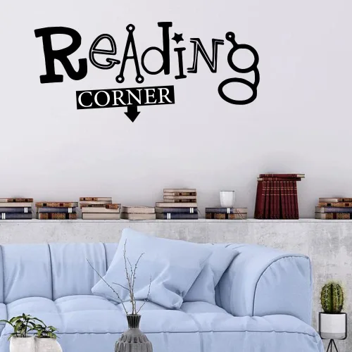 Vista 3 de Fencosyn Calcomanías de pared extraíbles para decoración de aula de bebé para esquina de lectura