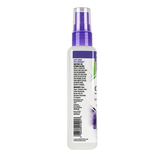 Vista 2 de CRYSTAL™ - Desodorante mineral en aerosol, desodorante corporal con protección contra olores las 24 horas, spray de lavanda y té blanco, no mancha