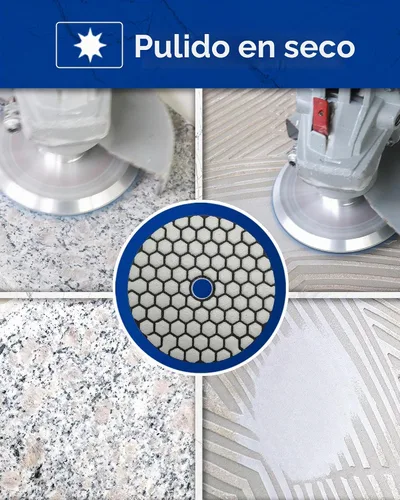 Vista 3 de SHDIATOOL Almohadillas de pulido de diamante seco de 4 pulgadas, grano 50, almohadillas de lijado de diamante, almohadillas de pulido para granito